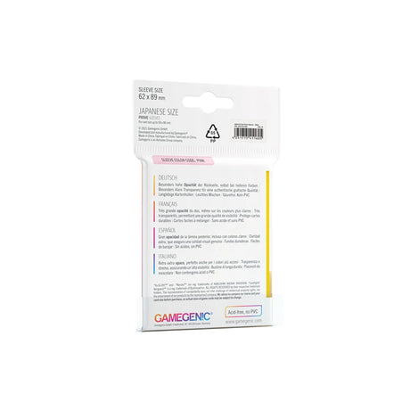 Gamegenic PRIME Japanese Sized Sleeves Gelb