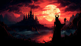 Dark Beneficent TCG Playmat/Spielmatte umnäht