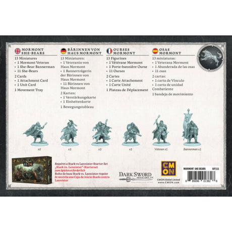 Song of Ice & Fire - Mormont She-bears (Bärinnen von Haus Mormont)